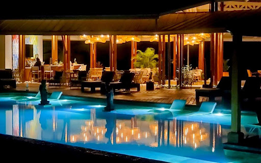 The Coral Café at night